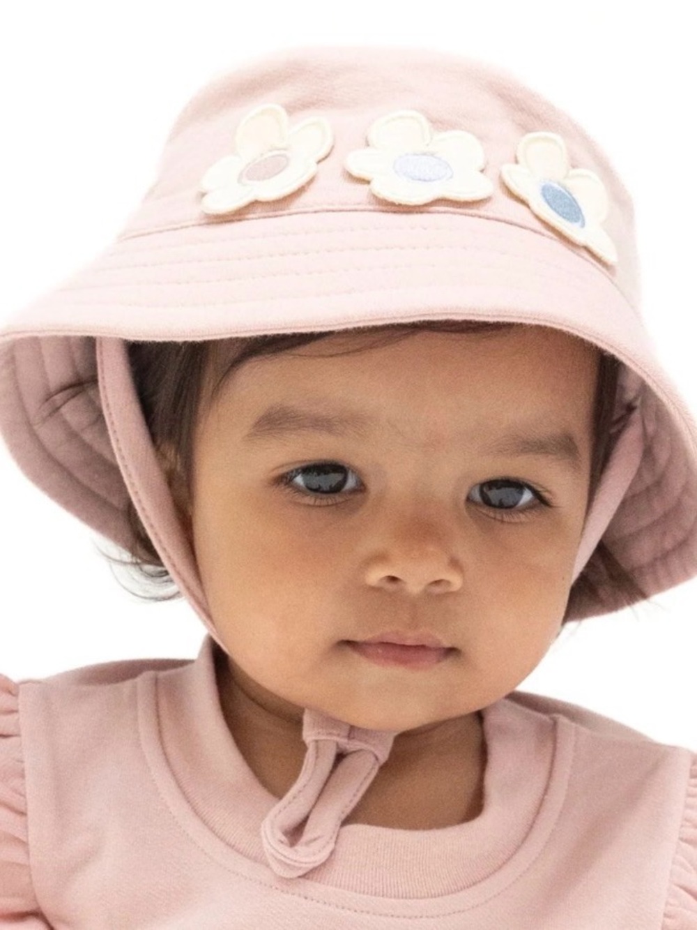 NWT Angel Dear Baby Pink Flower Appliqué Sun Hat for Kids